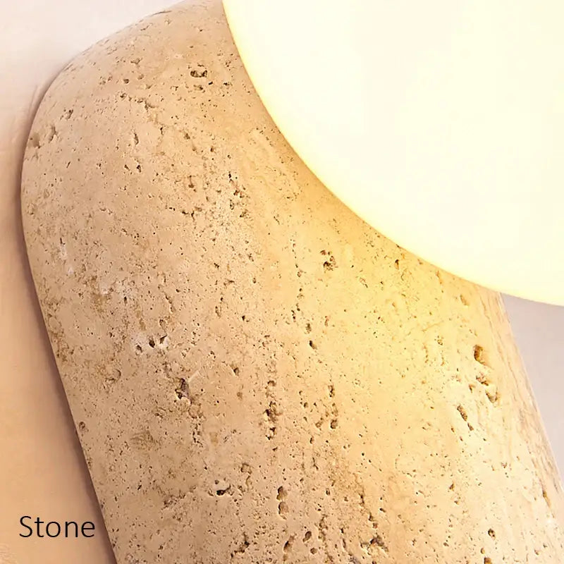 Applique moderne en pierre naturelle avec globe chic