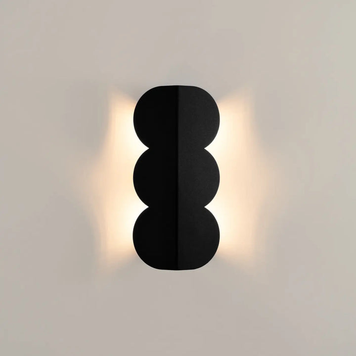 Aplique de pared negro BISCUIT