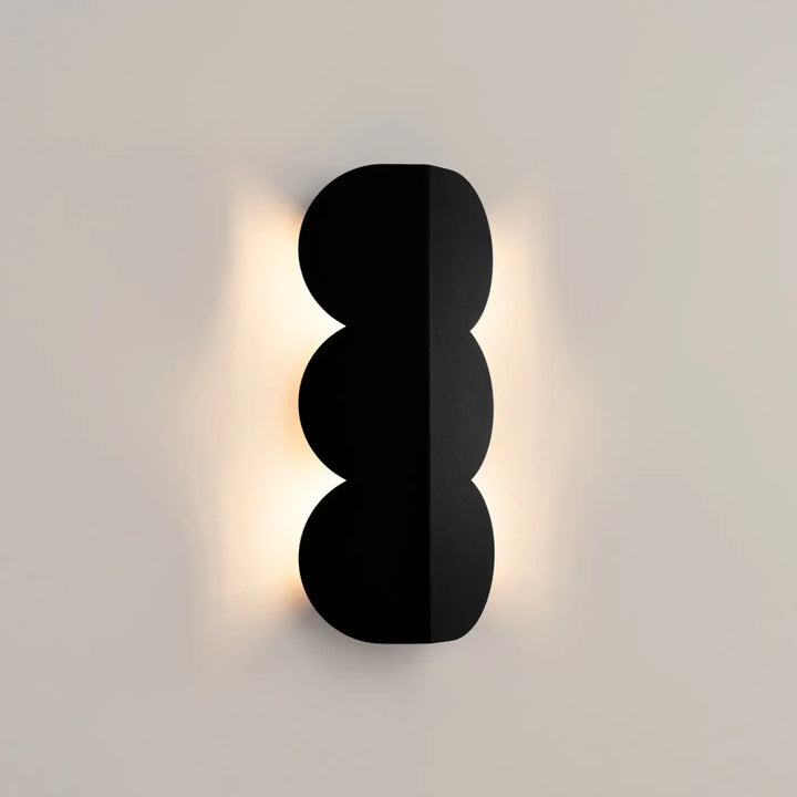 Aplique de pared negro BISCUIT