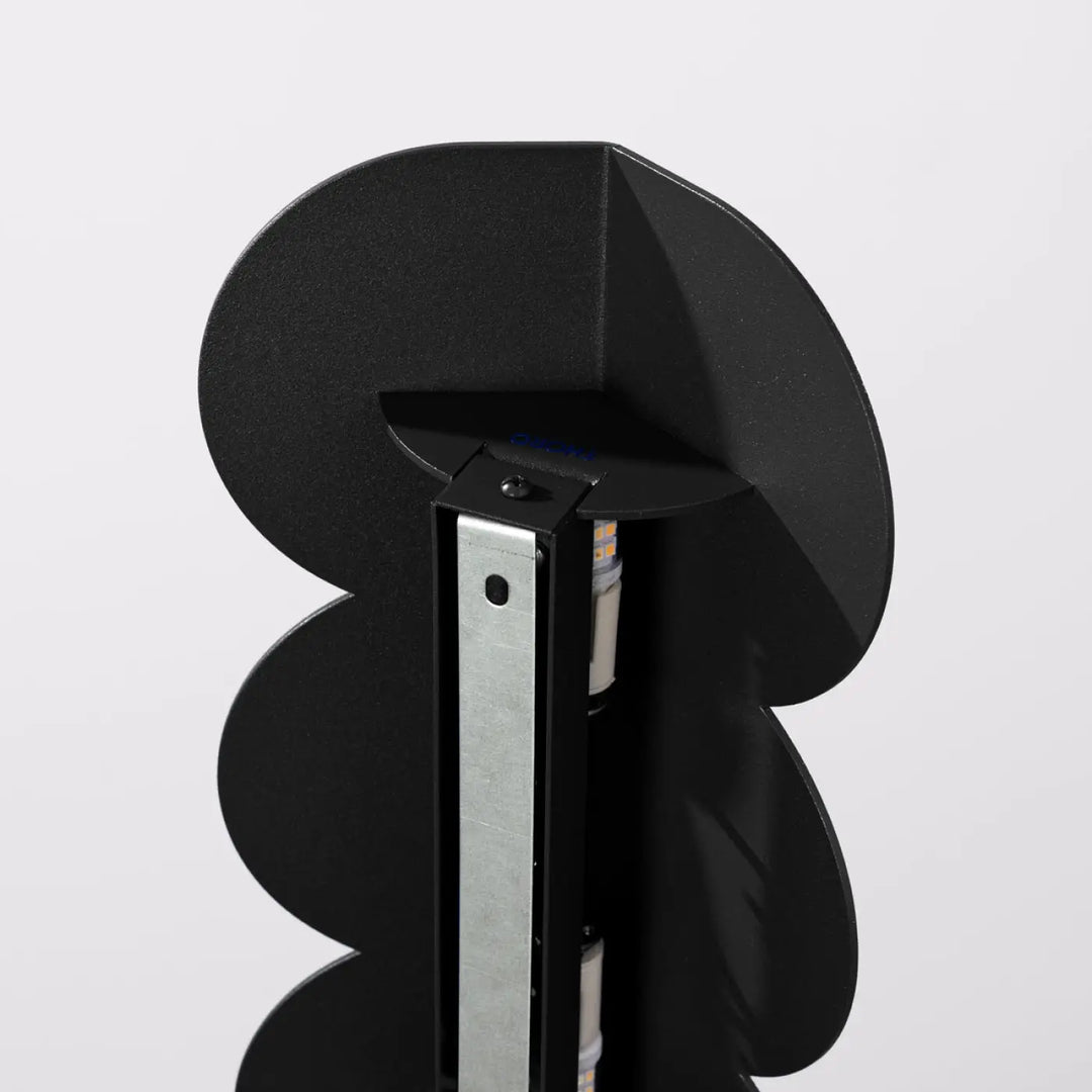 Aplique de pared negro BISCUIT