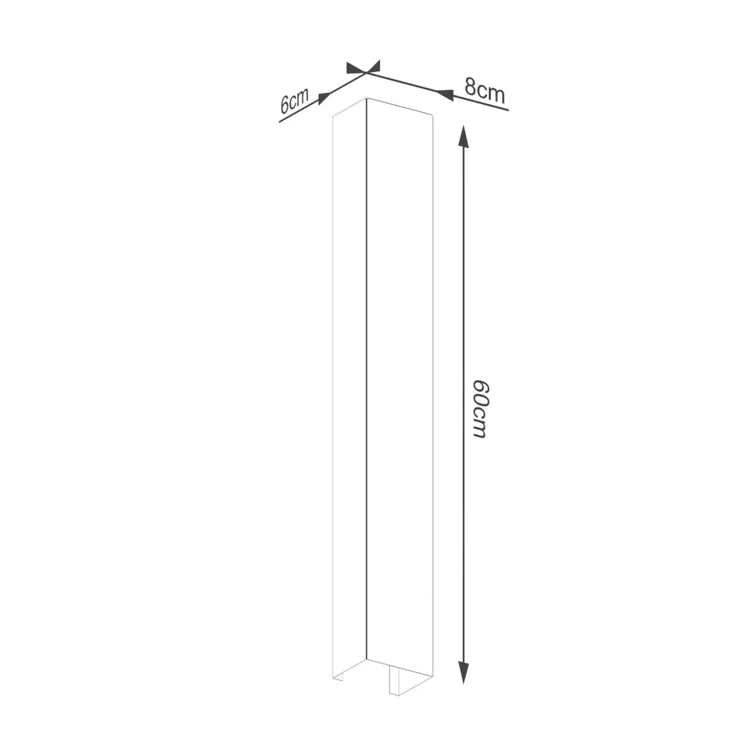 Applique murale freya 60 noir compose dappliques murales minimalistes avec finition blanche et dimensions précises
