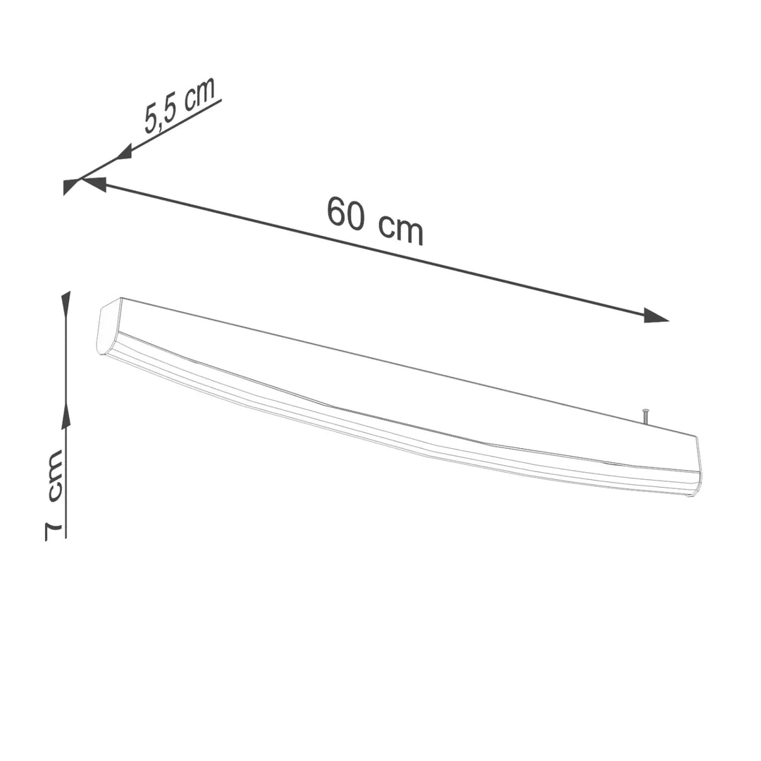 Applique murale jorun 4000k or luminaire à led moderne 60 cm avec rainures horizontales élégantes trois couleurs