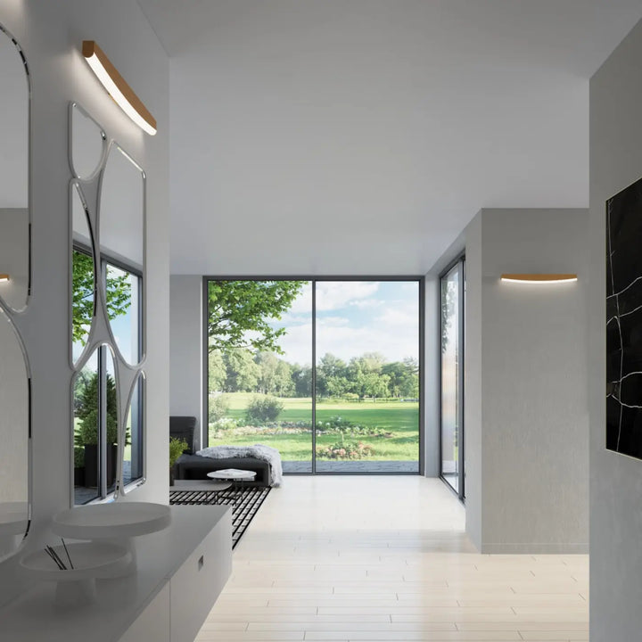 Applique murale jorun 4000k or luminaire à led design minimaliste avec éclairage chaud en trois couleurs