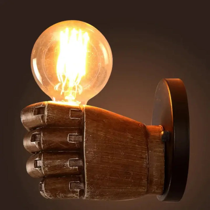 Applique murale originale en résine sculpté style atelier