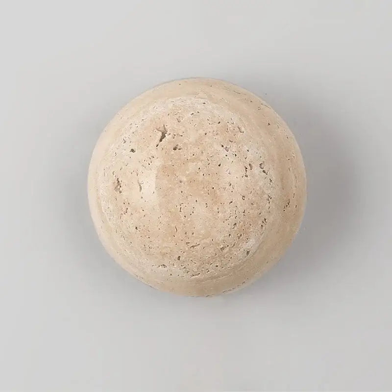 Applique Murale En Pierre Beige Avec Éclairage LED Moderne