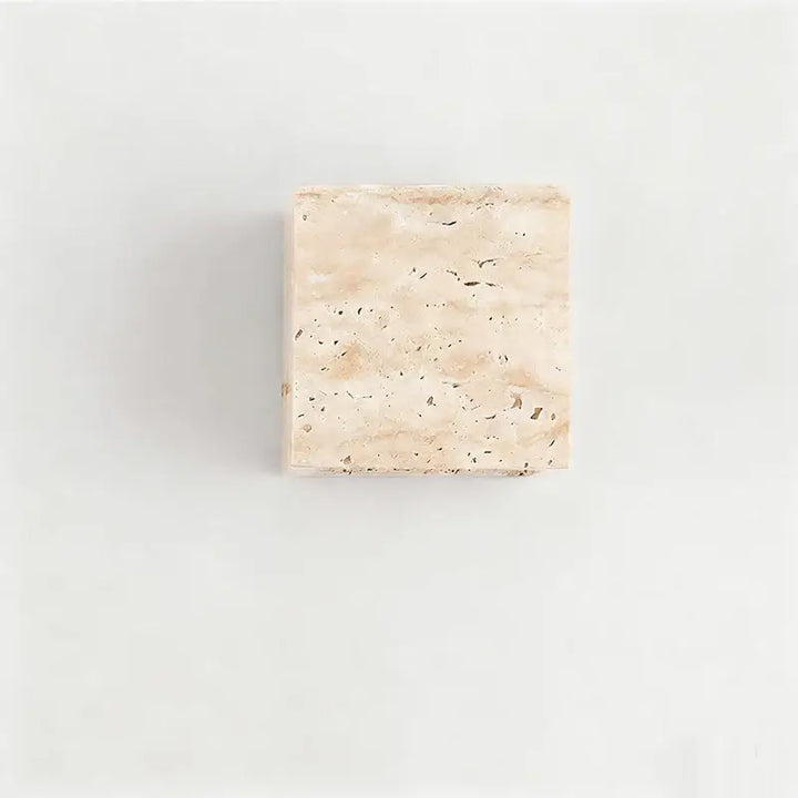 Applique murale en pierre naturelle en travertin au style minimaliste