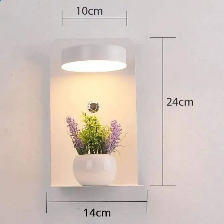 Applique Murale Port USB en Aluminium et Verre Noir ou Blanc