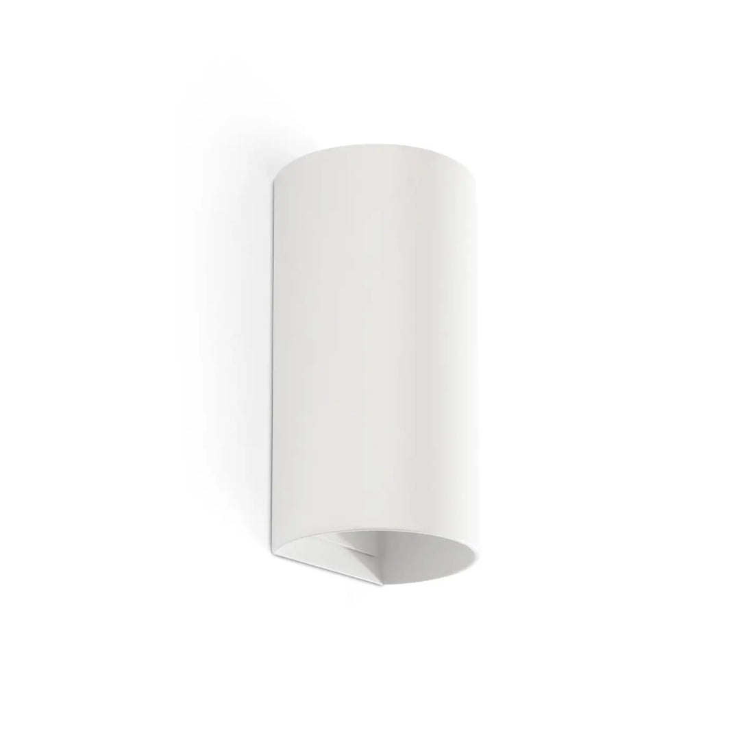 Applique murale Sole 2 lumières blanche lisse