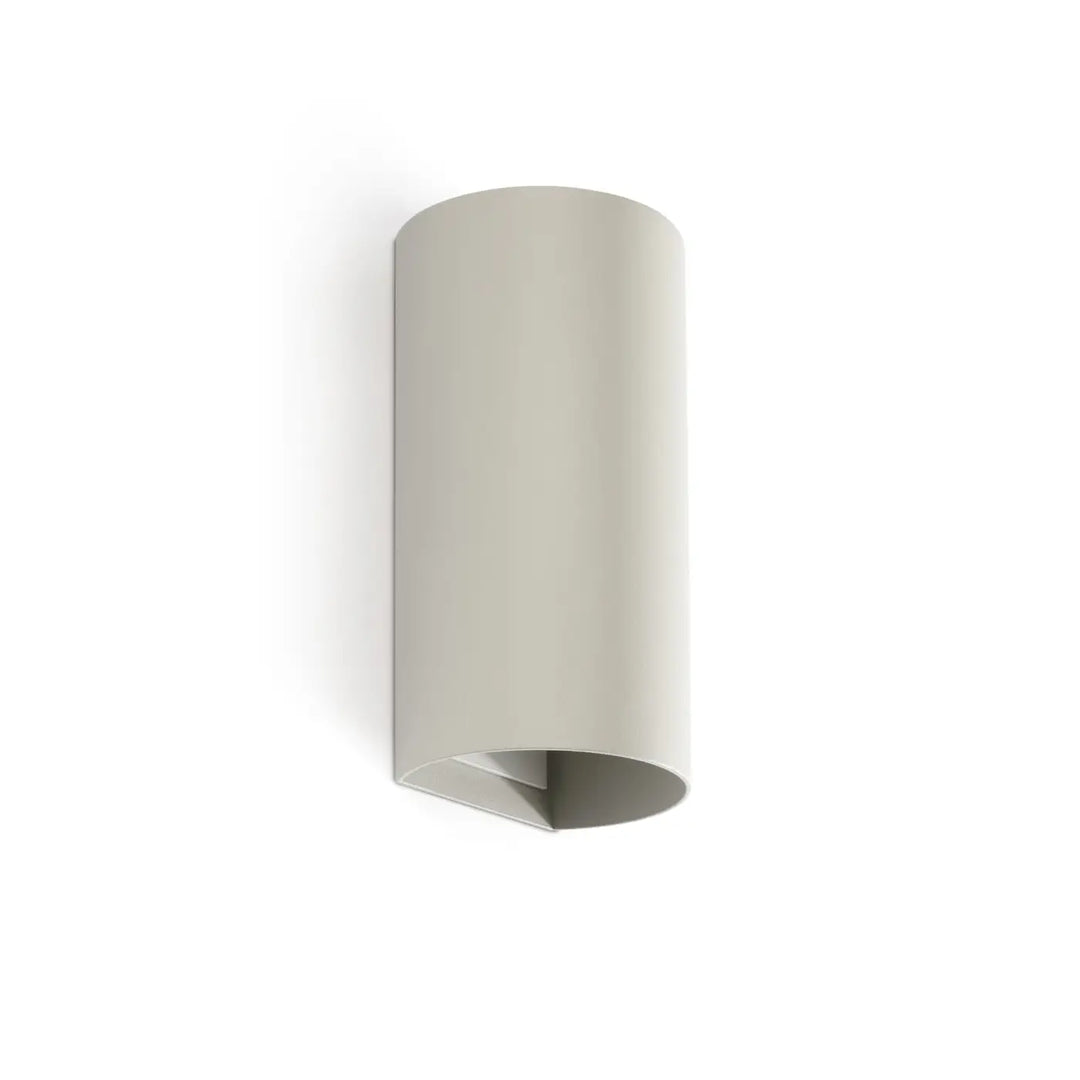 Applique murale Sole 2 lumières grise lisse