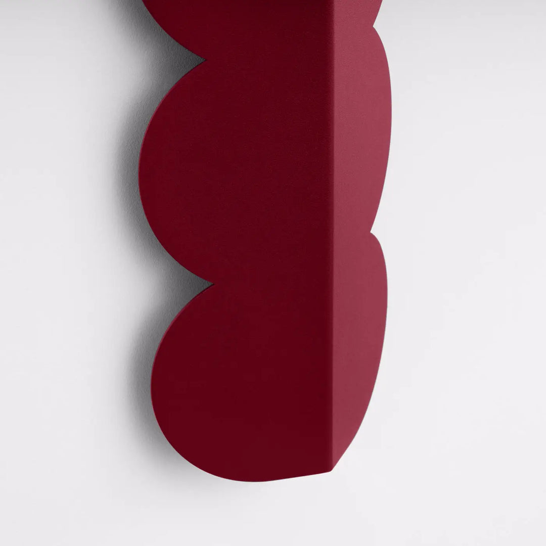 Aplique de pared BISCUIT, burdeos