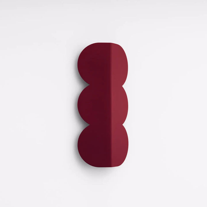 Aplique de pared BISCUIT, burdeos