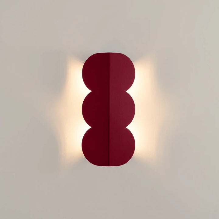 Aplique de pared BISCUIT, burdeos