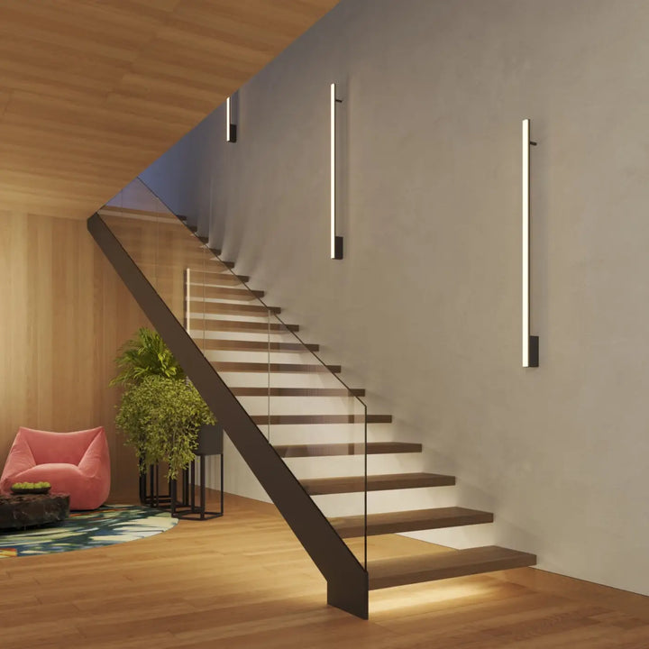 Applique murale lagom 90 4000k rouge ocre design minimaliste collection lagom allie excellente finition métallique