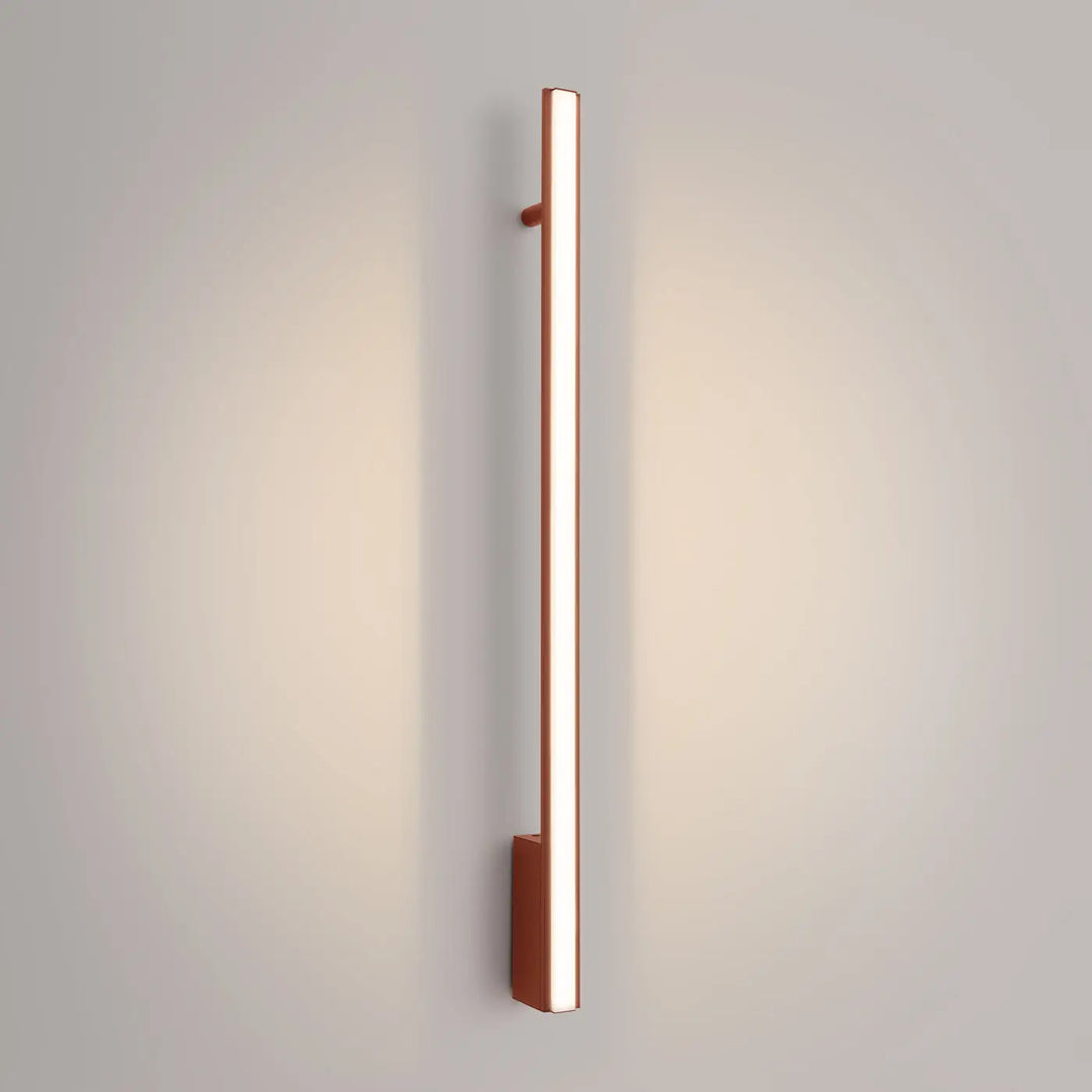 Aplique de pared LAGOM 90, rojo ocre, LED 3000K