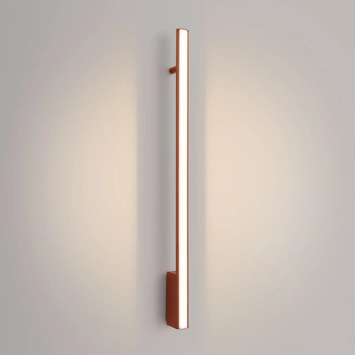 Aplique de pared LAGOM 90, rojo ocre, LED 3000K