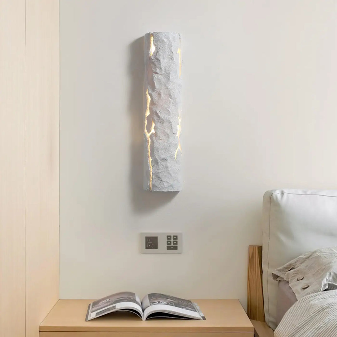 Applique Murale Rouge Cylindre Aplati Métal Blanc