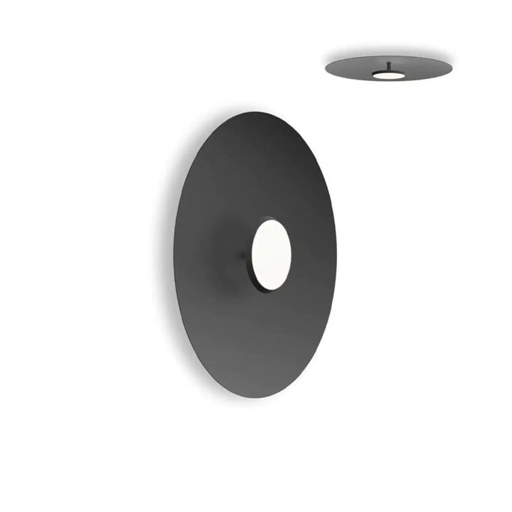 Applique murale Sky Dome, abat-jour noir et corps noir mat, 61 cm