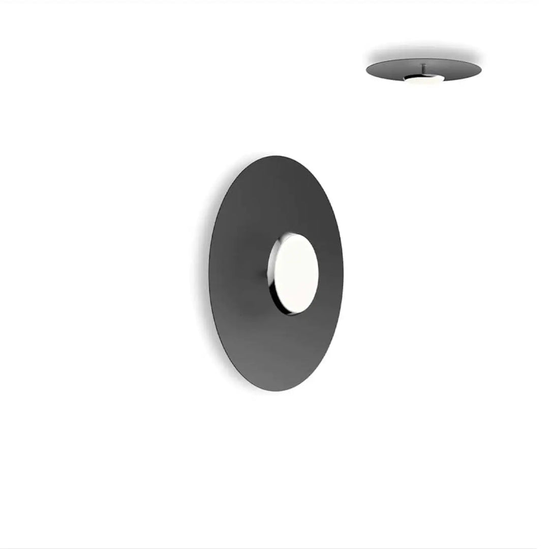 Applique murale Sky Dome, abat-jour noir, 45,8 cm
