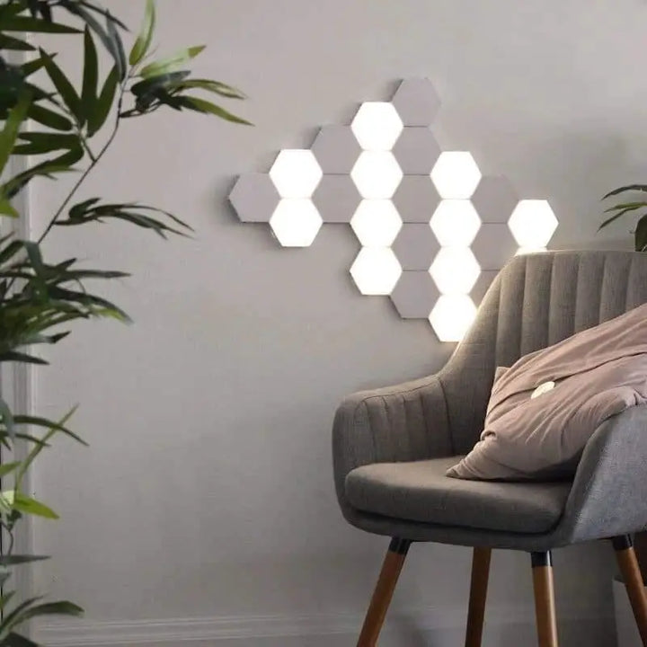 Applique Murale Tactile Design Hexagonal En Acrylique