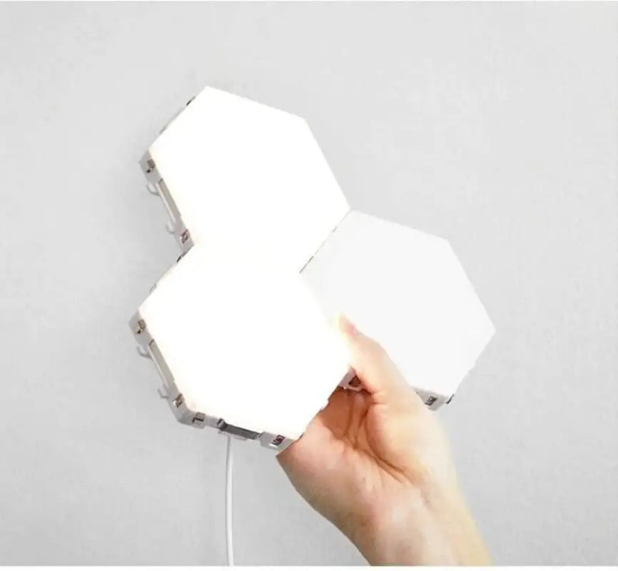 Applique Murale Tactile Design Hexagonal En Acrylique