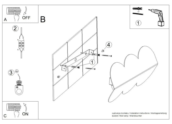 Aplique de pared BISCUIT color topo