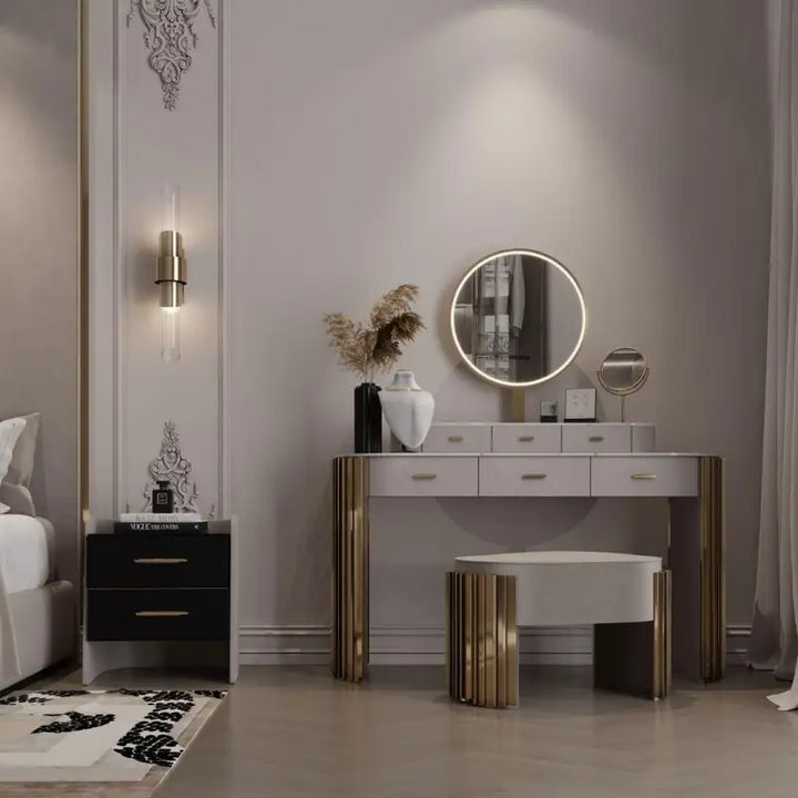 Applique Murale Tube Verre Aluminium Doré Élégante