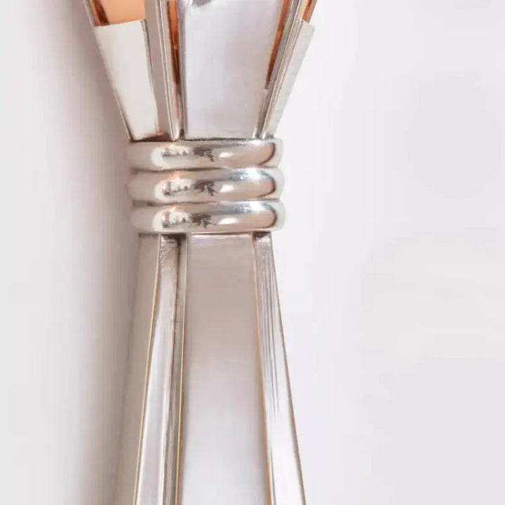 Applique murale en verre en éventail au style art déco moderne