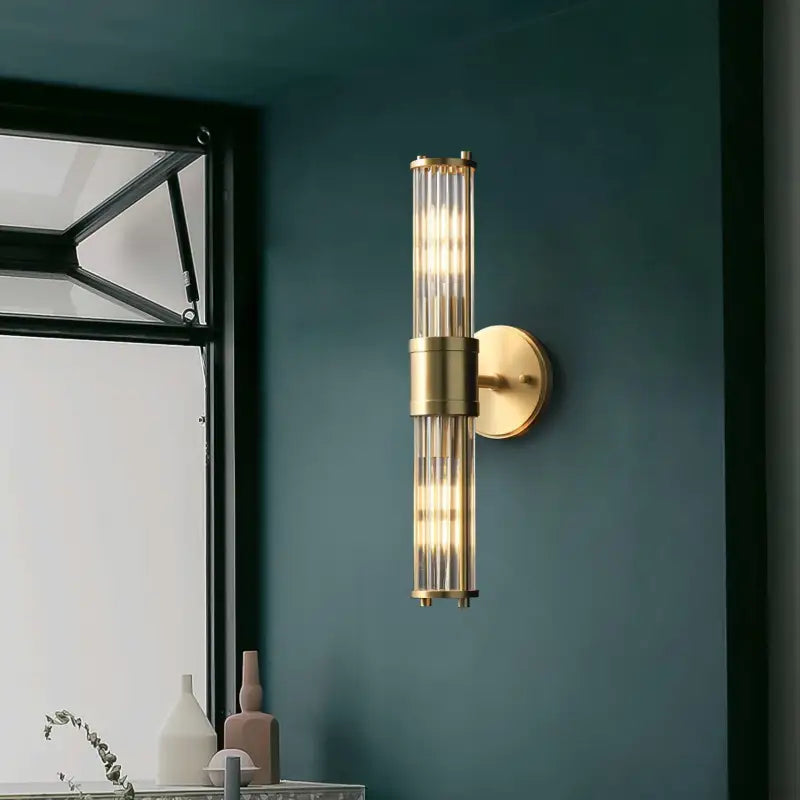 Applique Murale Verre Murano Vintage Dorée Simple ou Double