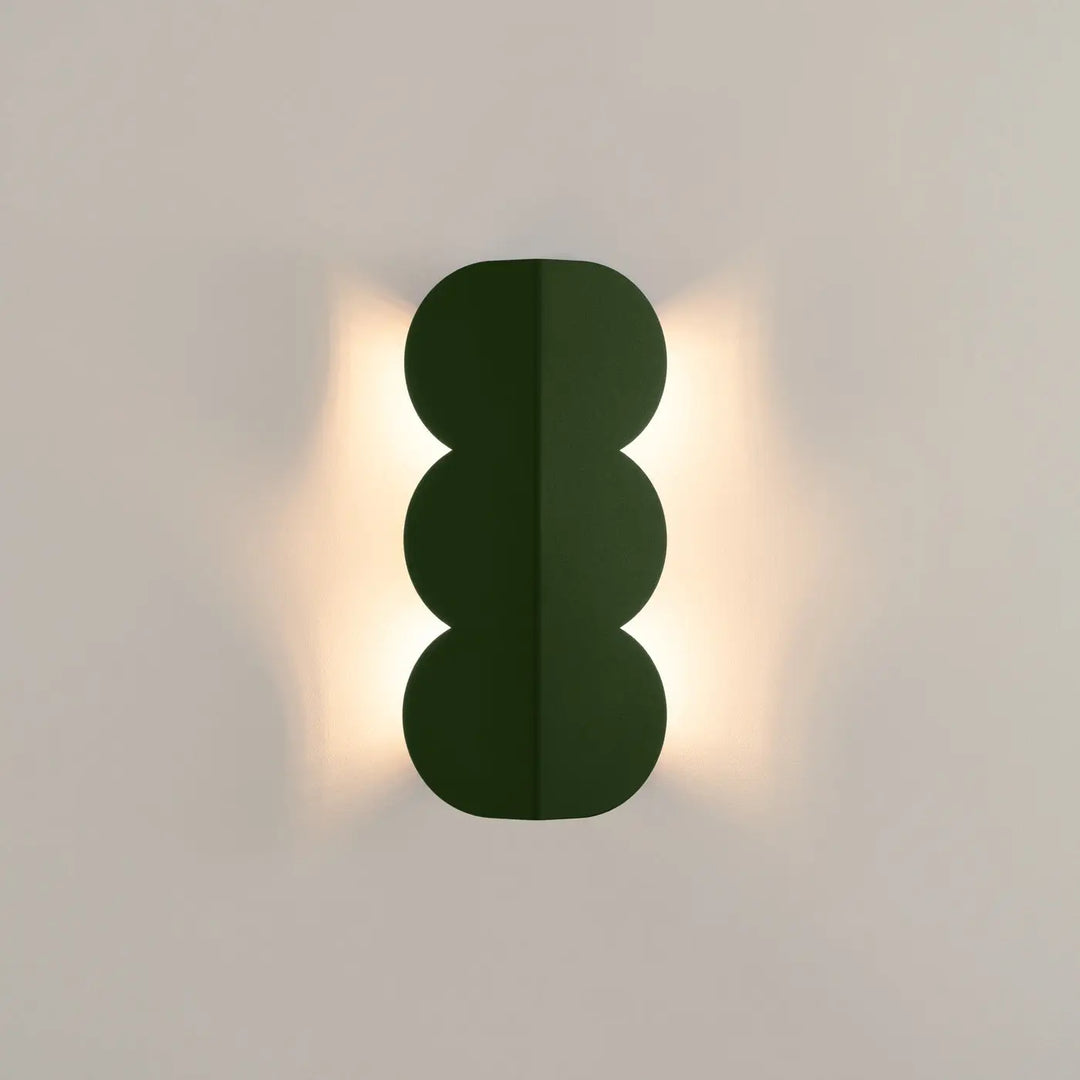 Aplique de pared BISCUIT, verde oliva