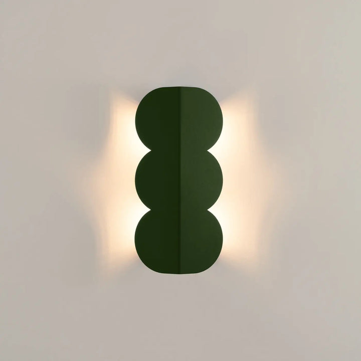 Aplique de pared BISCUIT, verde oliva