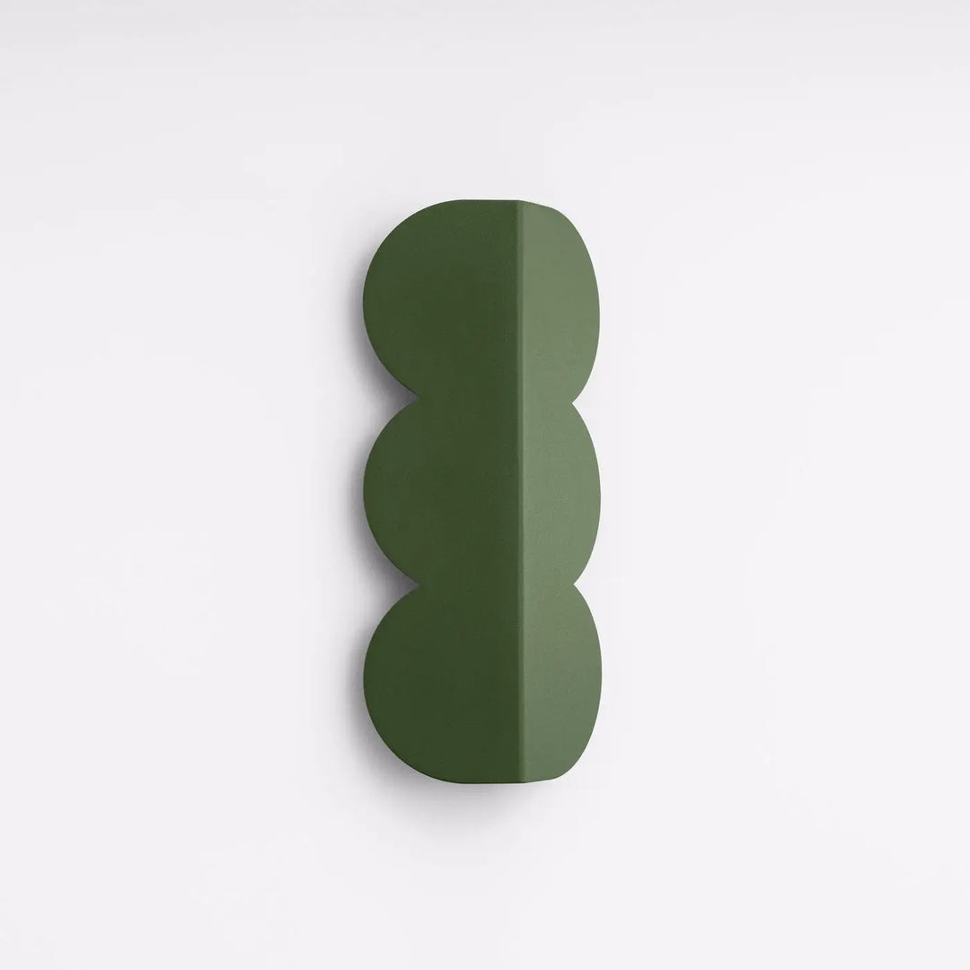 Aplique de pared BISCUIT, verde oliva