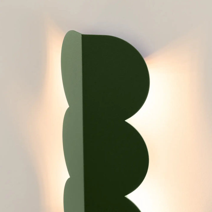 Aplique de pared BISCUIT, verde oliva