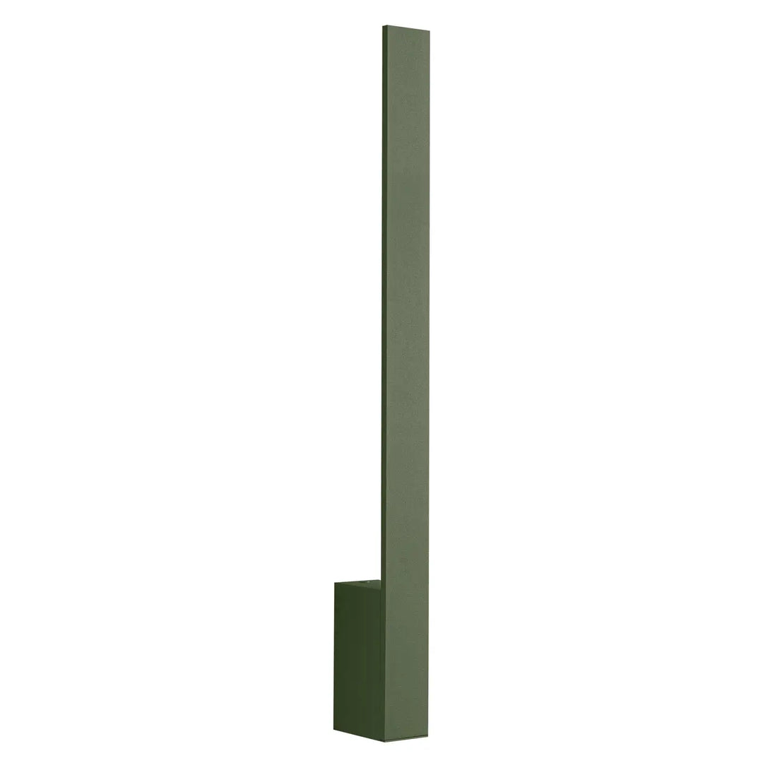 Applique murale lahti 70 led 4000k en vert olive au design géométrique minimaliste et finition mate élégante