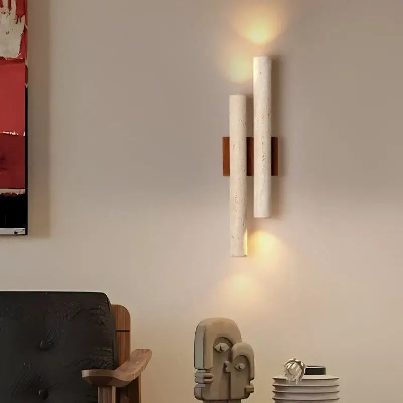 Applique Murale Verticale En Bois Design Minimaliste

