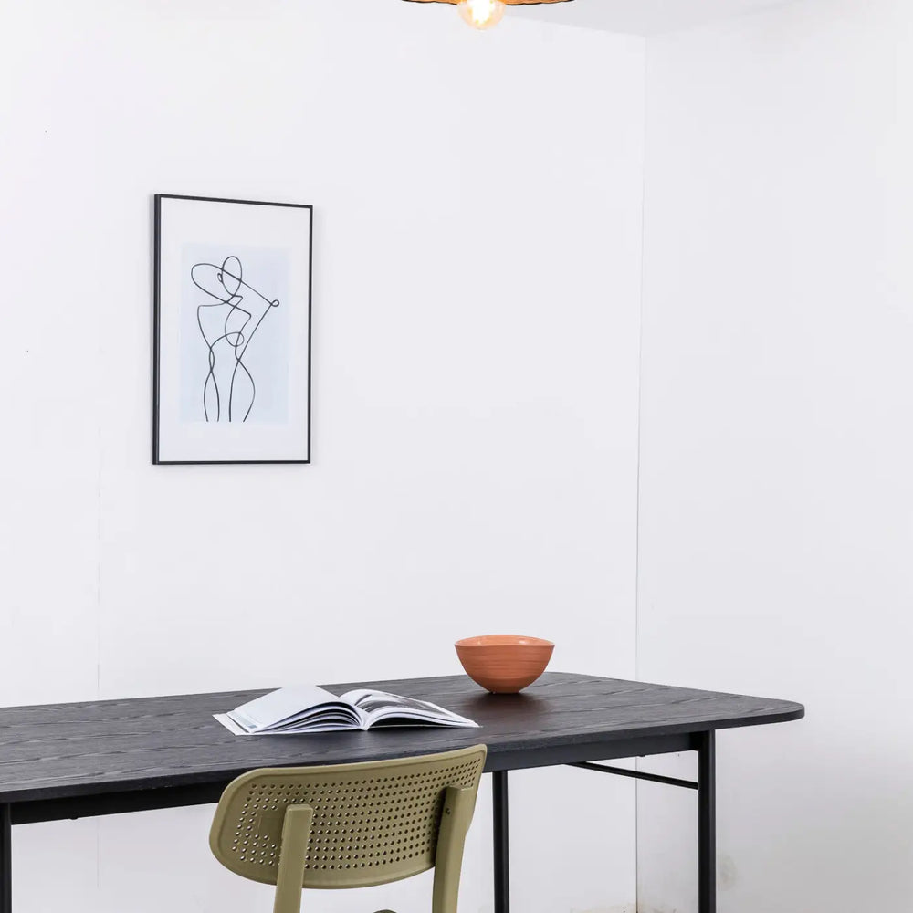 Applique Costas 60 cm en rotin dans un intérieur