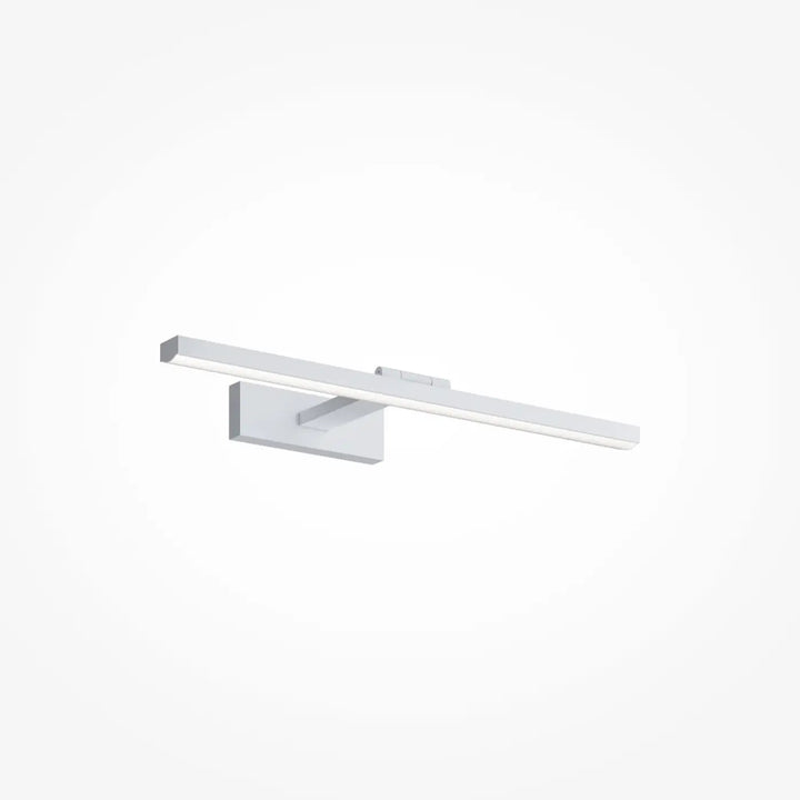 Applique murale bris led blanc moderne au-dessus d’un miroir avec tête orientable pour une lumière linéaire optimale