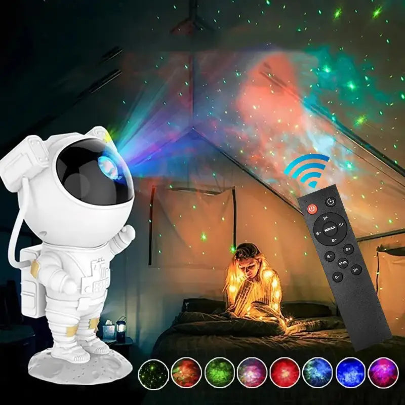 Astronaute Projecteur Galaxie Avec Minuterie LED