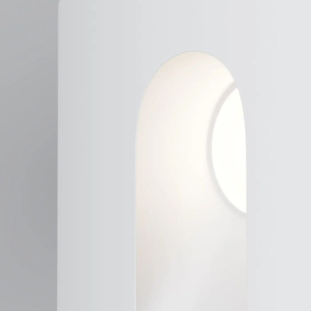 Applique extérieur via urbana blanc chaud avec balise extérieure led intégrée pour éclairage des marches d’un faisceau