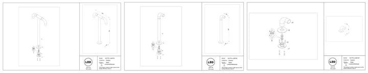Borne extérieure led sleek cubique en chrome avec indice ip65 et jets d’eau pour usage extérieur moderne