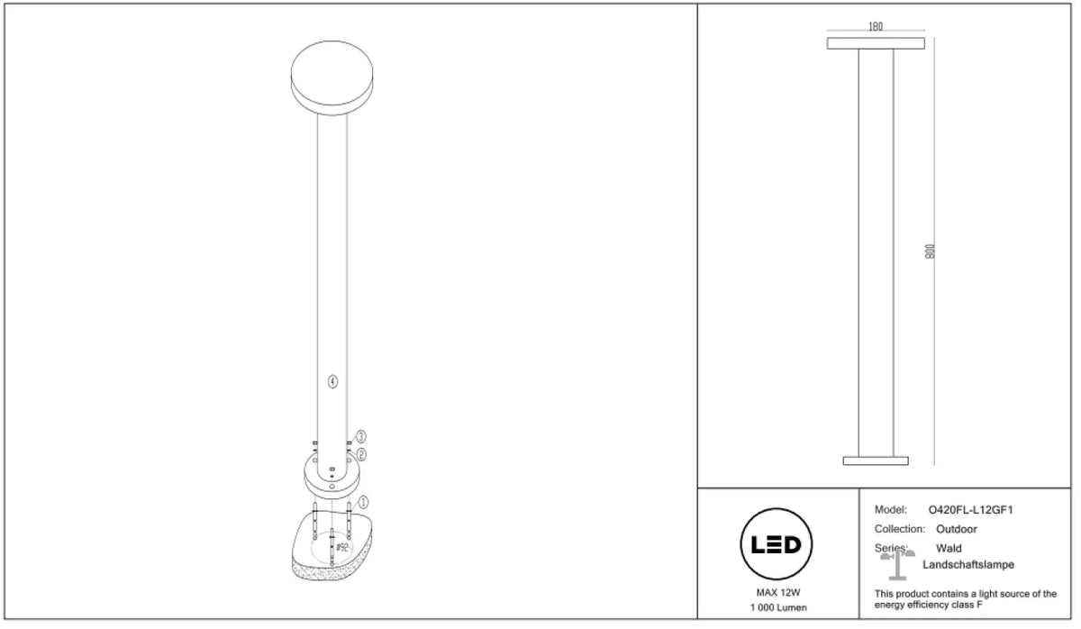 Schéma d'installation du luminaire