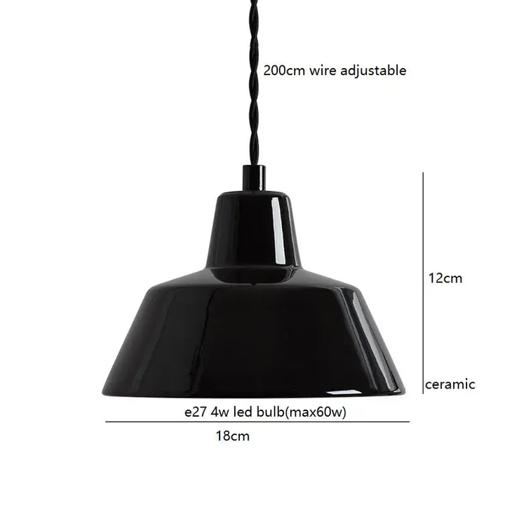 Suspension en céramique style atelier minimaliste chic