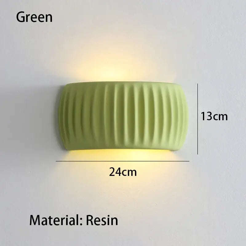 Applique murale moderne en résine crème beige lumière douce