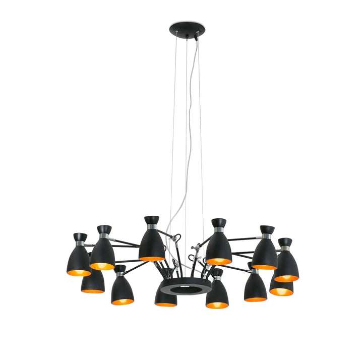 Suspension Retro 12L noire de Faro Barcelona