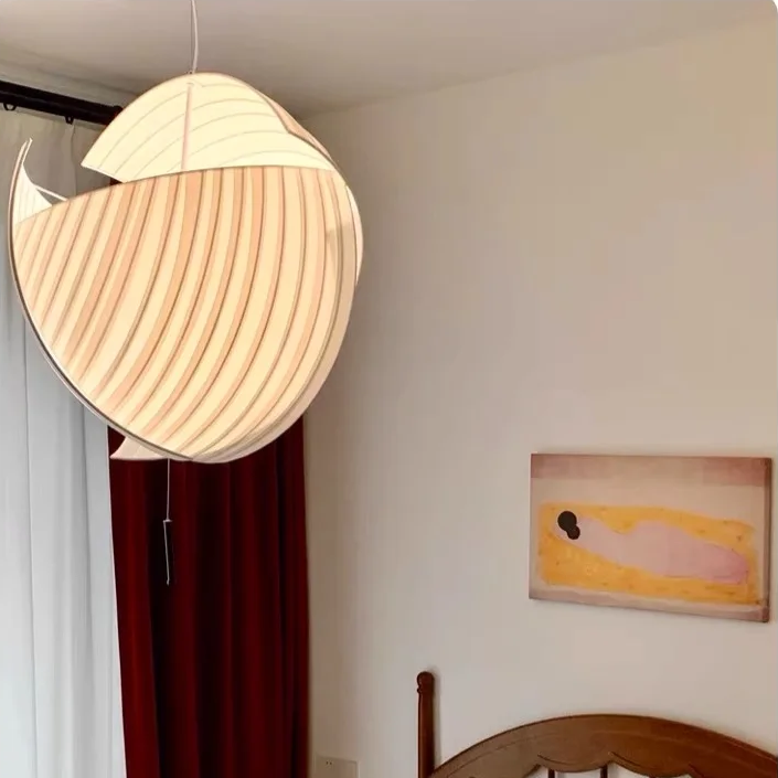 Lámpara de araña de estilo japonés moderno con diseño de capullo de flores para restaurante, sala de té, estudio, dormitorio, sala de estar, ambiente retro