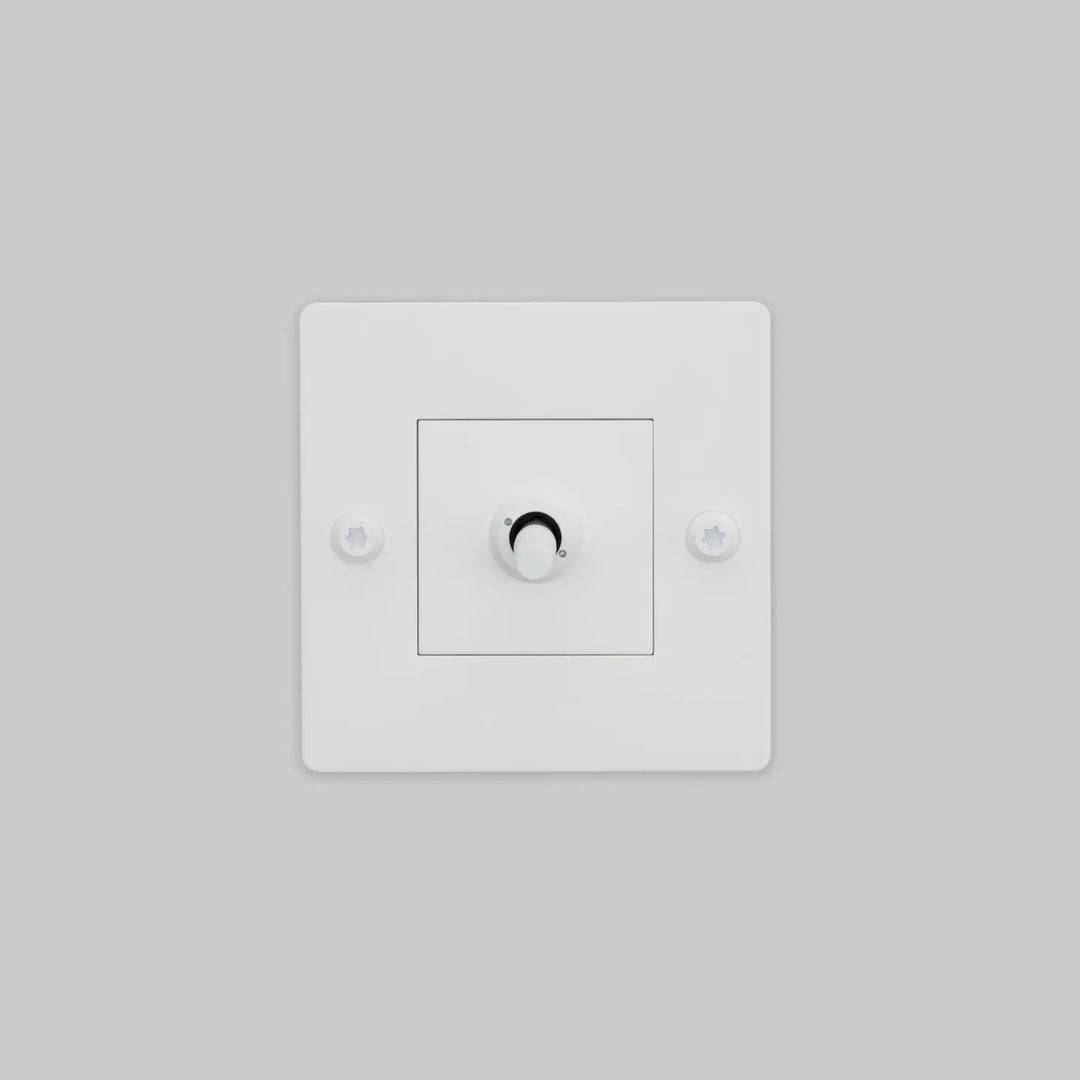 Interrupteur à levier Toggle à gravure alignée sans logo blanc #couleur_blanc