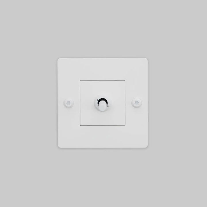 Interrupteur à levier Toggle à gravure alignée sans logo blanc #couleur_blanc