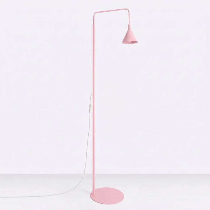 Lampadaire rose éteint