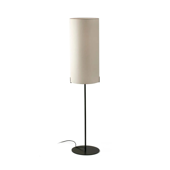 Lampadaire Nila noir et blanc cassé de Faro Barcelona