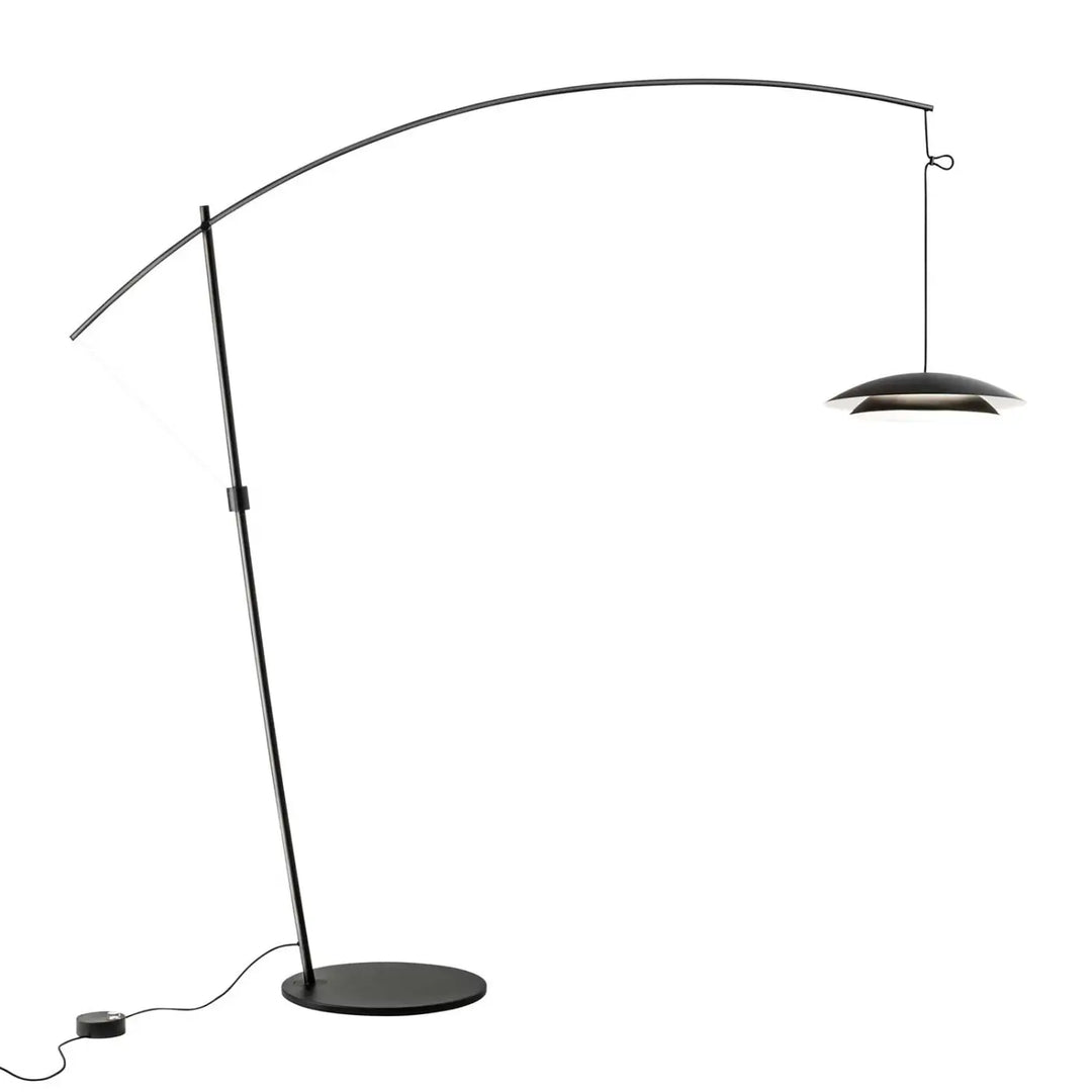 Lampadaire Noway en acier noir