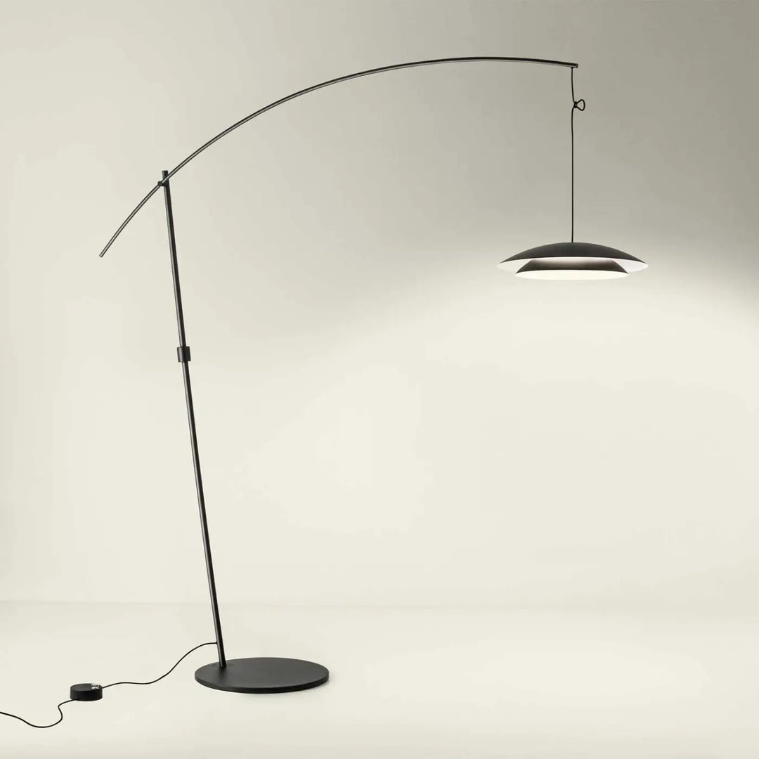 Vue d'ensemble du lampadaire Noway noir